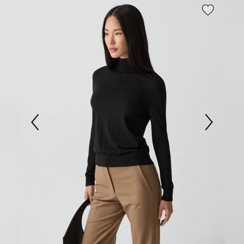 Theory Turtleneck Regal Wool Black